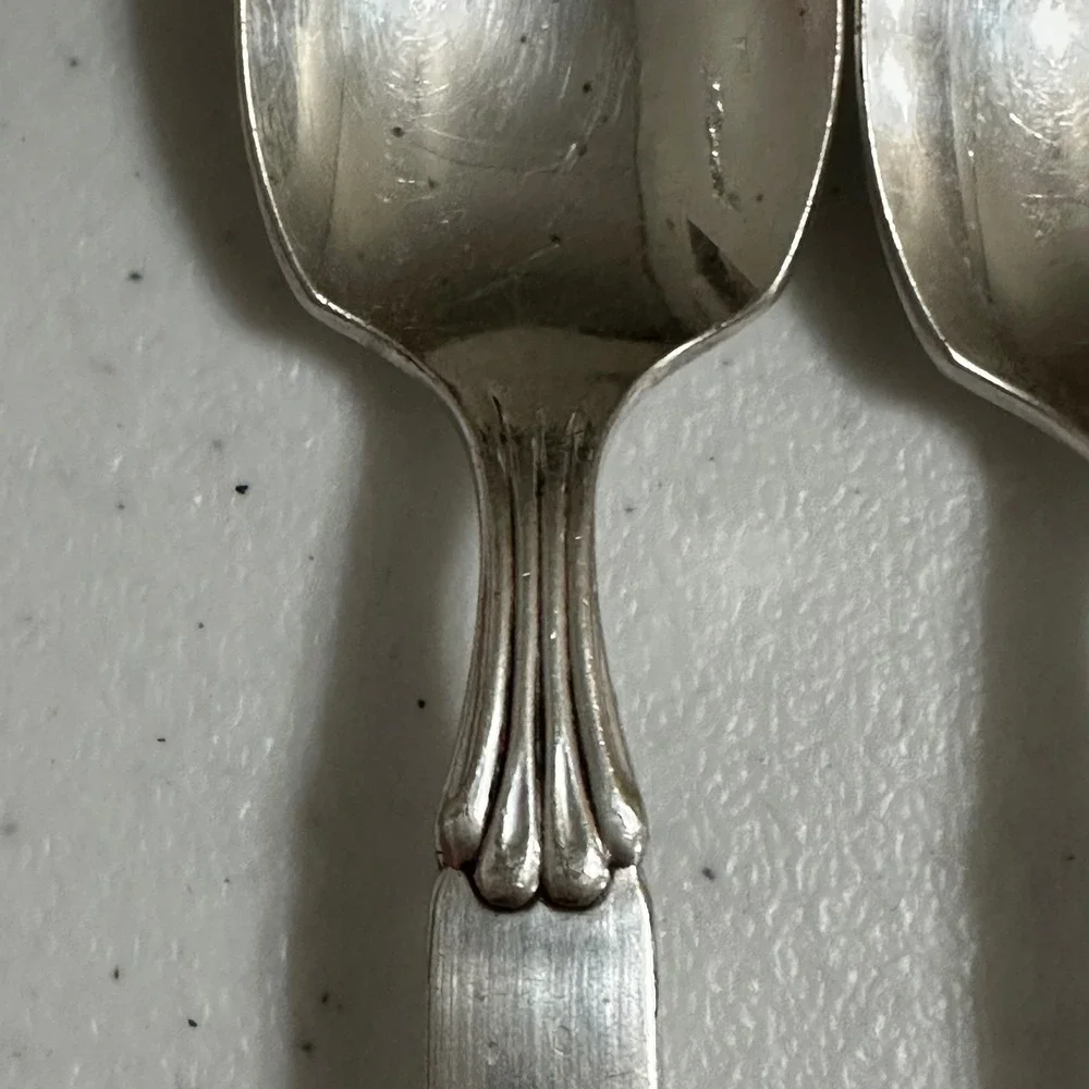 7 Oneida Community Twilight Fruit Spoons Lot MCM Silver Plate Flatware Vintage